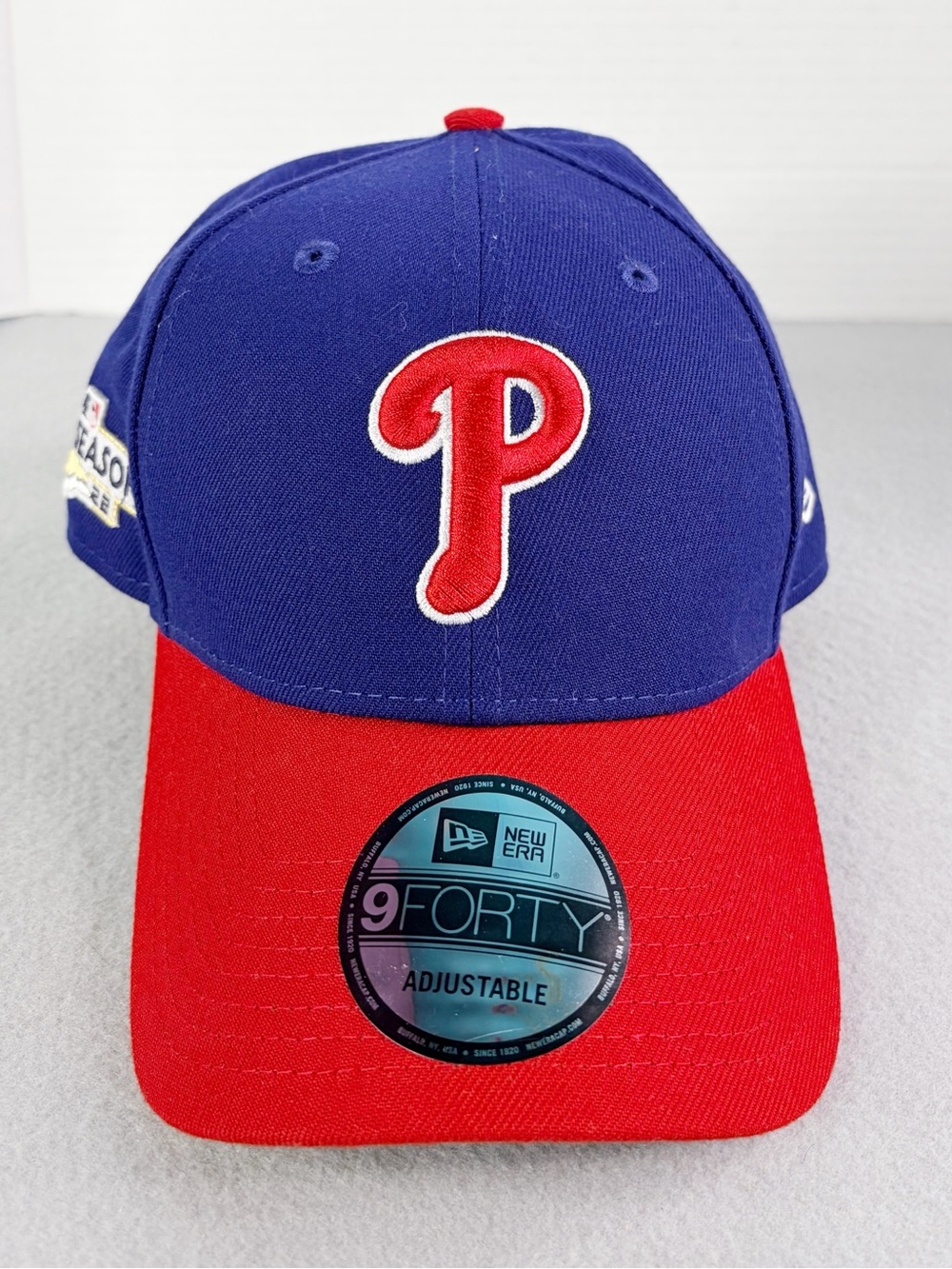 Philadelphia Phillies New Era 9Forty Hook And Loop Adjustable Blue MLB Baseball